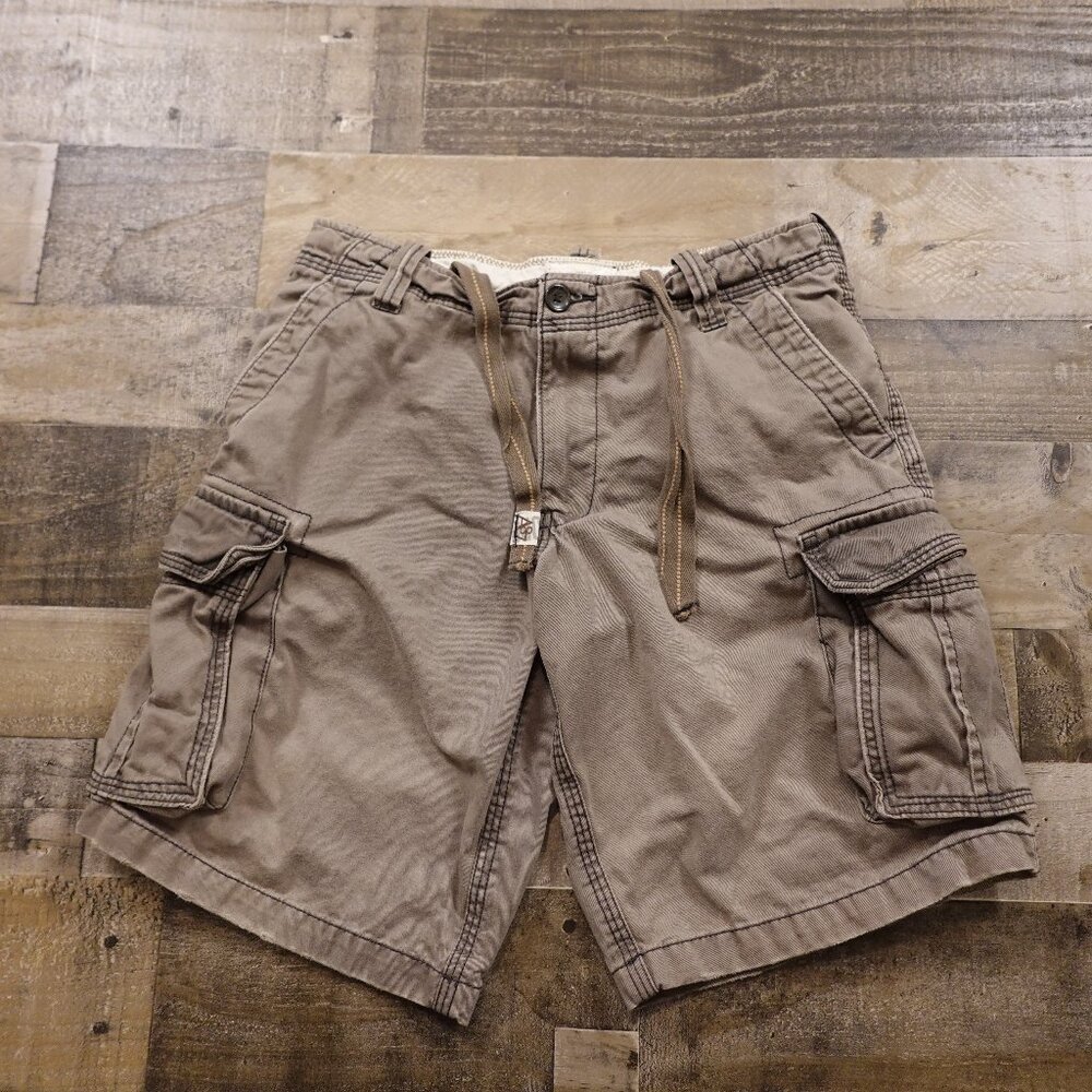Aeropostale Authentic Cargo Shorts | Size 30 | Khaki | 100% Cotton